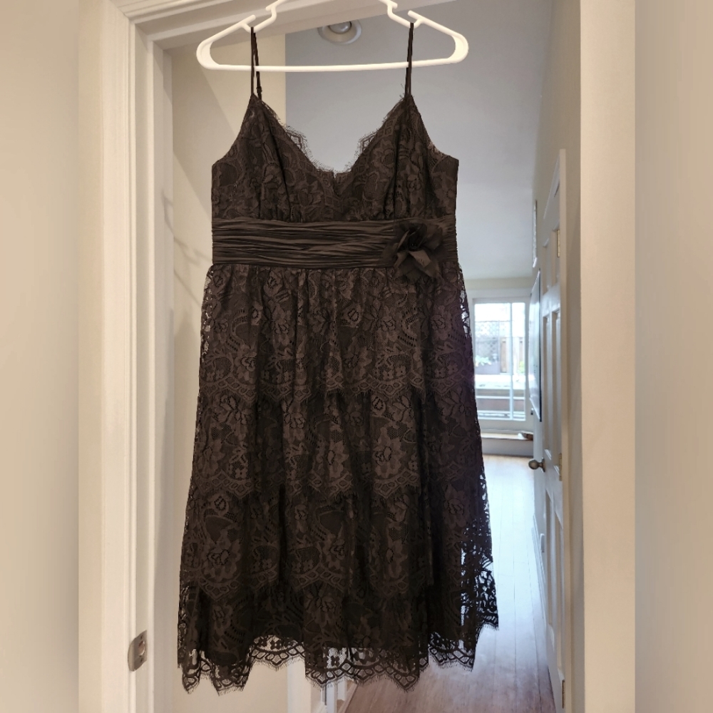 Max & Cleo black lace formal dress, size 10